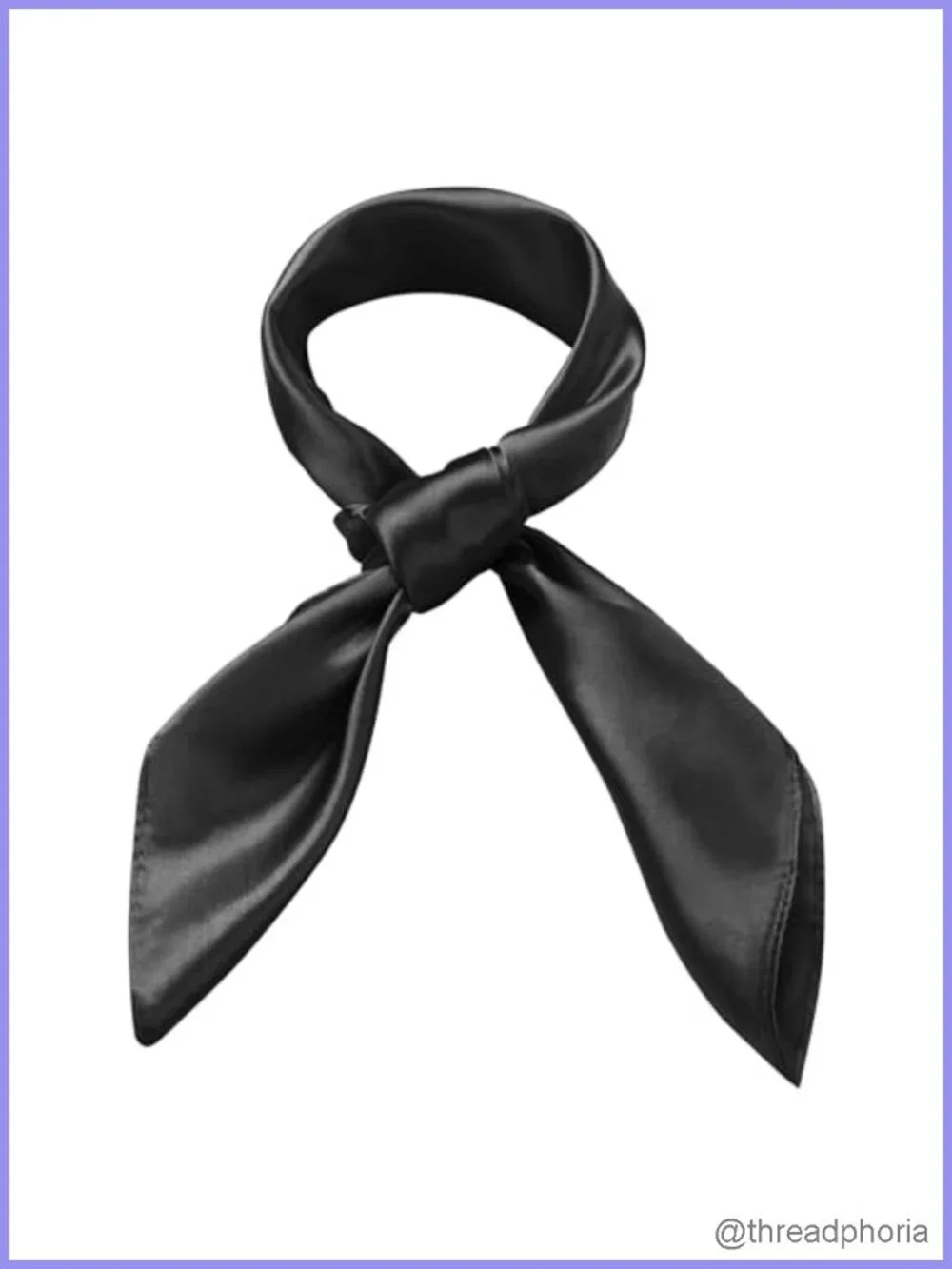 Satin Square Scarf 23.6in Silk Like Head Neck Bandana